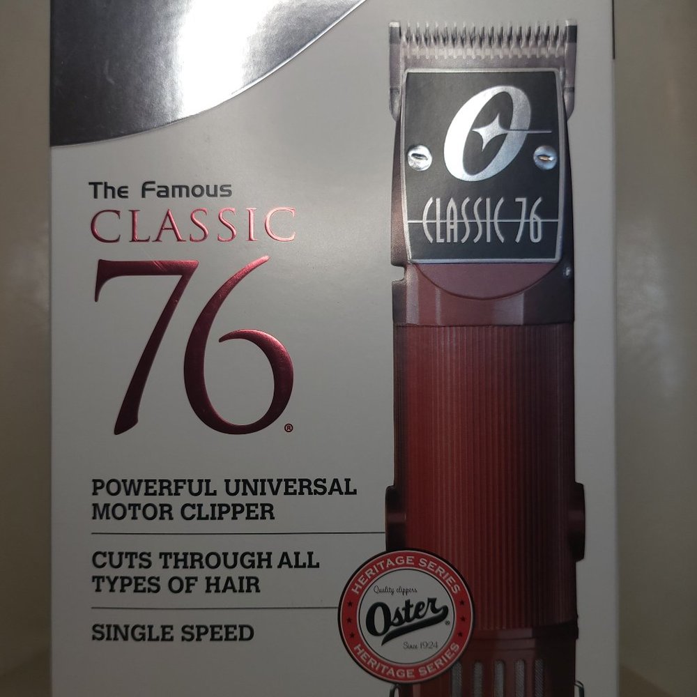 Oster Classic 76 Universal Motor Clipper with/ Detachable Blade Red Burgundy